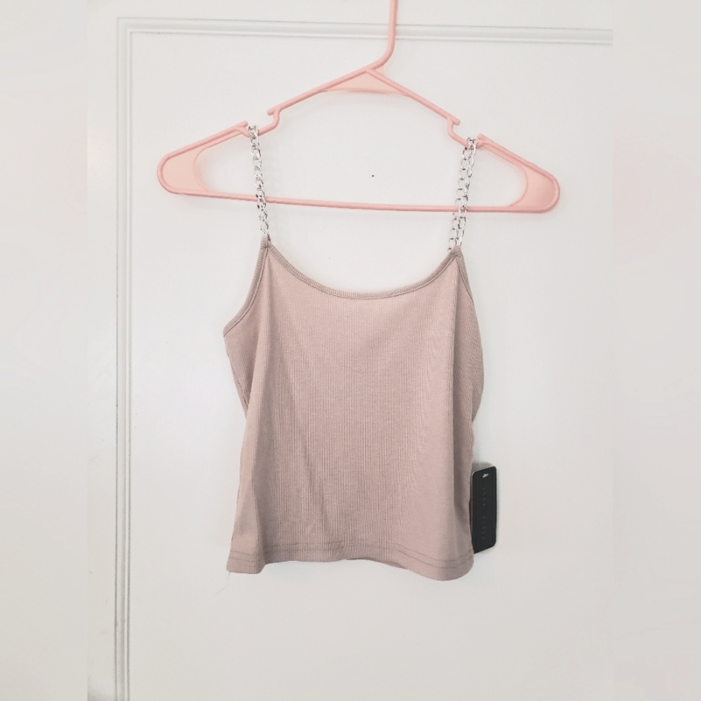 Crop top with chain straps